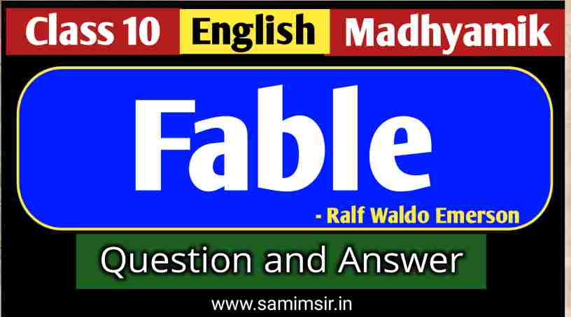 Fable Question Answer